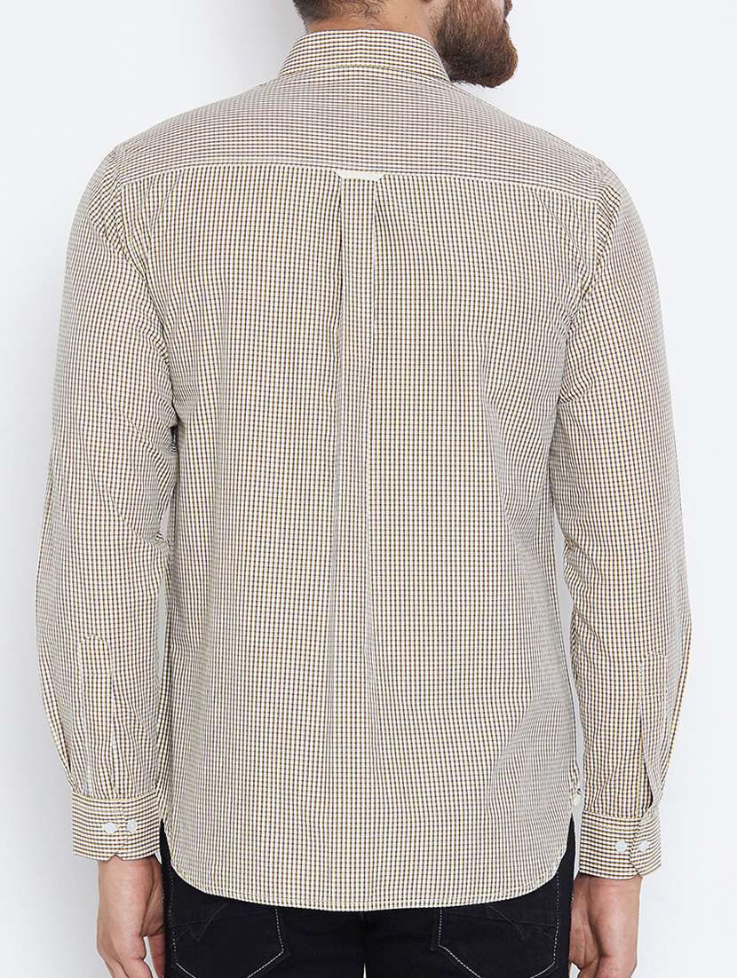 yellow cotton casual shirt - 15316035 -  Standard Image - 2