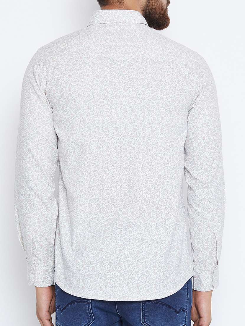 white cotton casual shirt - 15316043 -  Standard Image - 2