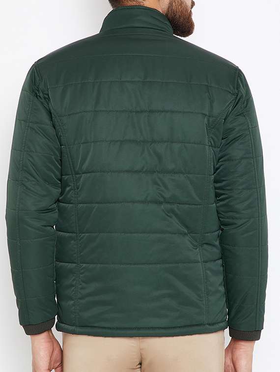 green nylon blend puffer jacket - 15316067 - Standard Image - 2