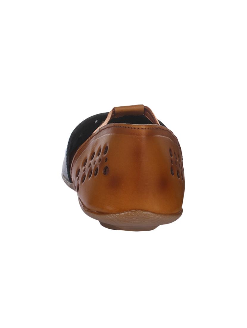 brown leather closed back sandal - 15318854 - Standard Image - 2