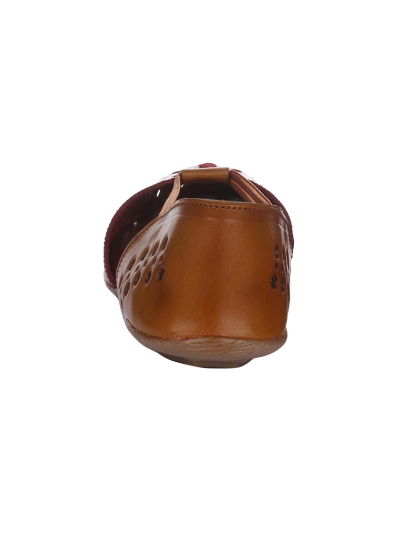 maroon leather closed back sandal - 15318855 - Standard Image - 2