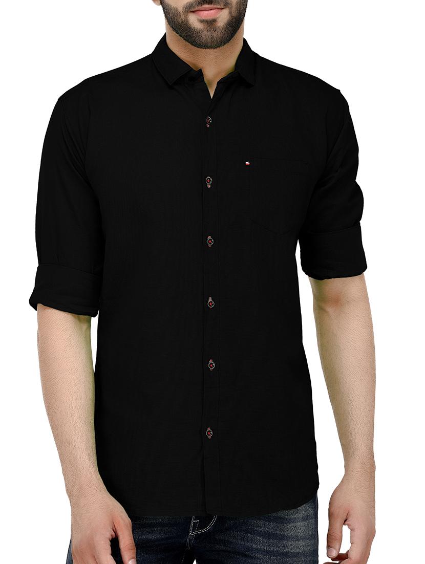 mens solid casual shirt