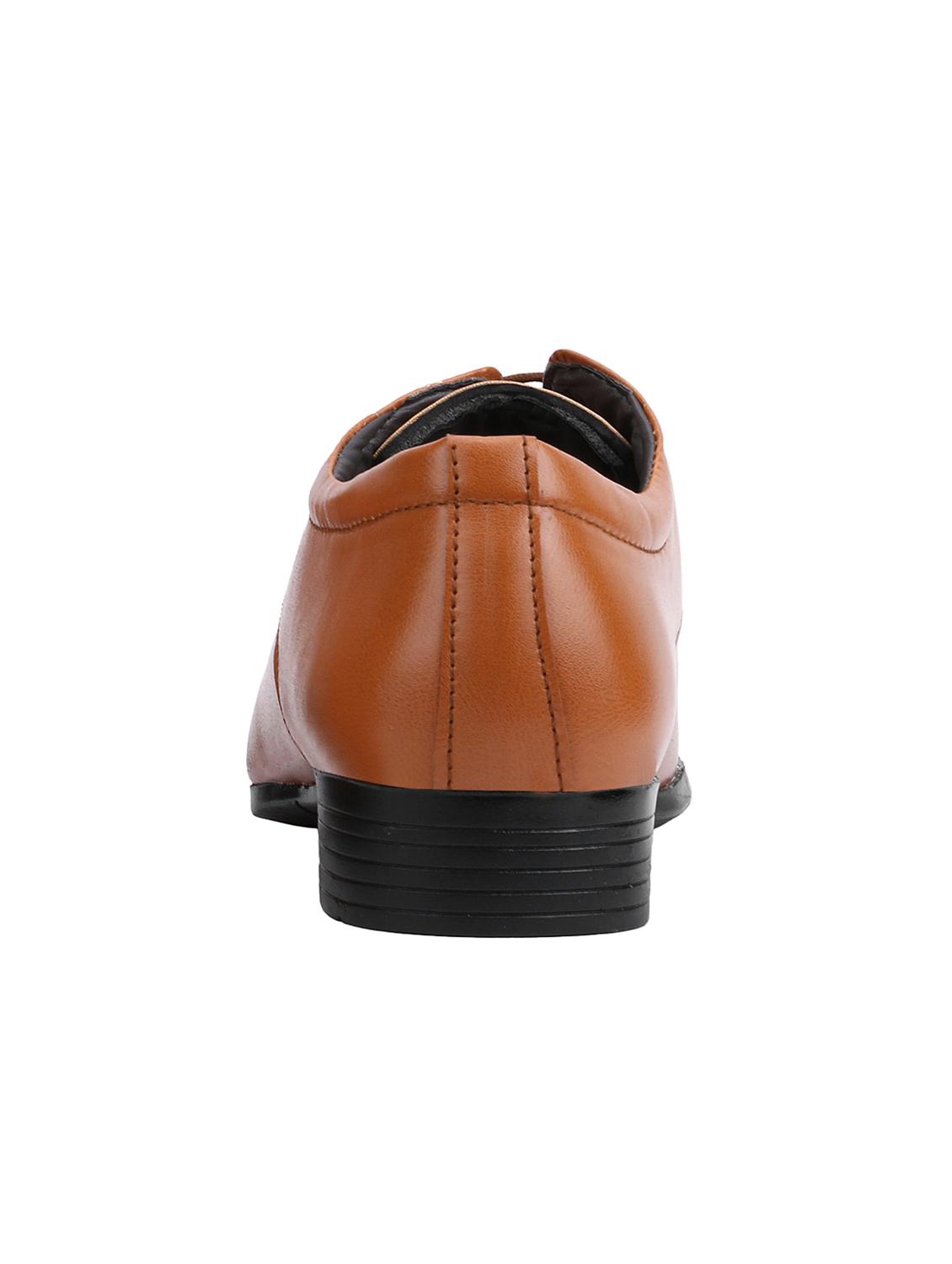 tan leatherette lace-up derby - 15325992 - Standard Image - 2