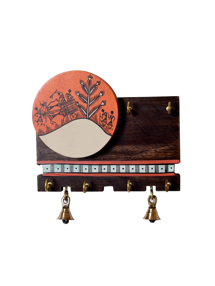 sheesham & mdf wood hand painted key holder - 15326635 - Standard Image - 2