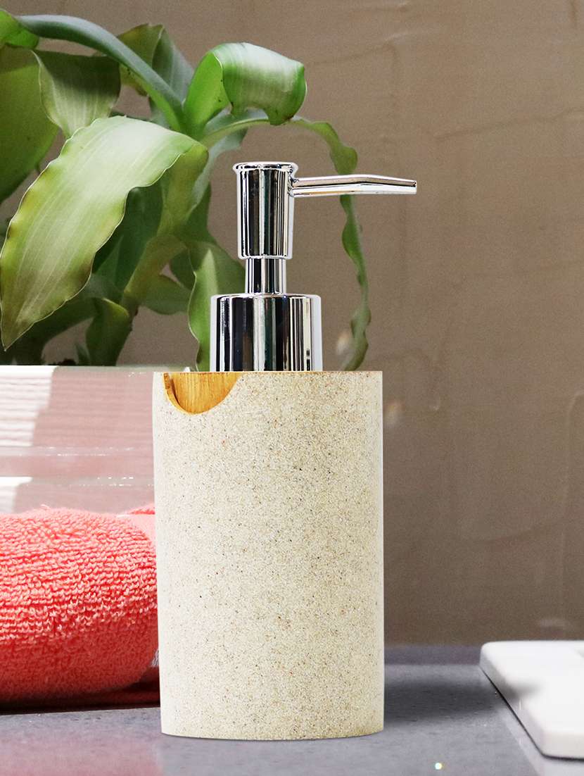 liquid soap dispenser, grey polyresin soap dispenser for kitchen, bathroom or common basin - 15327165 -  Zoom Image - 0