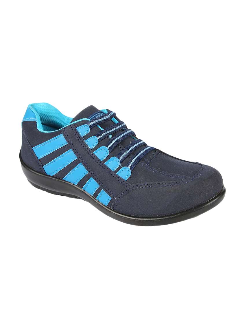 blue slip on sports shoe