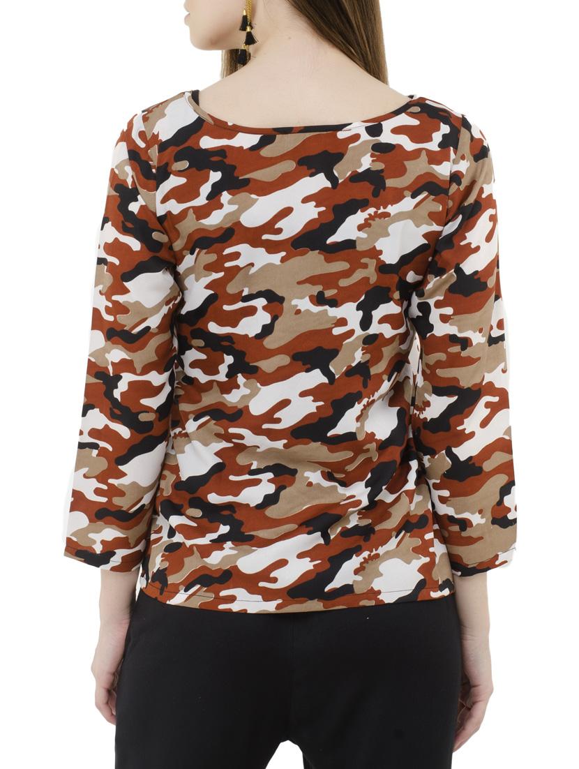 women's straight boat neck top - 15331428 - Standard Image - 2