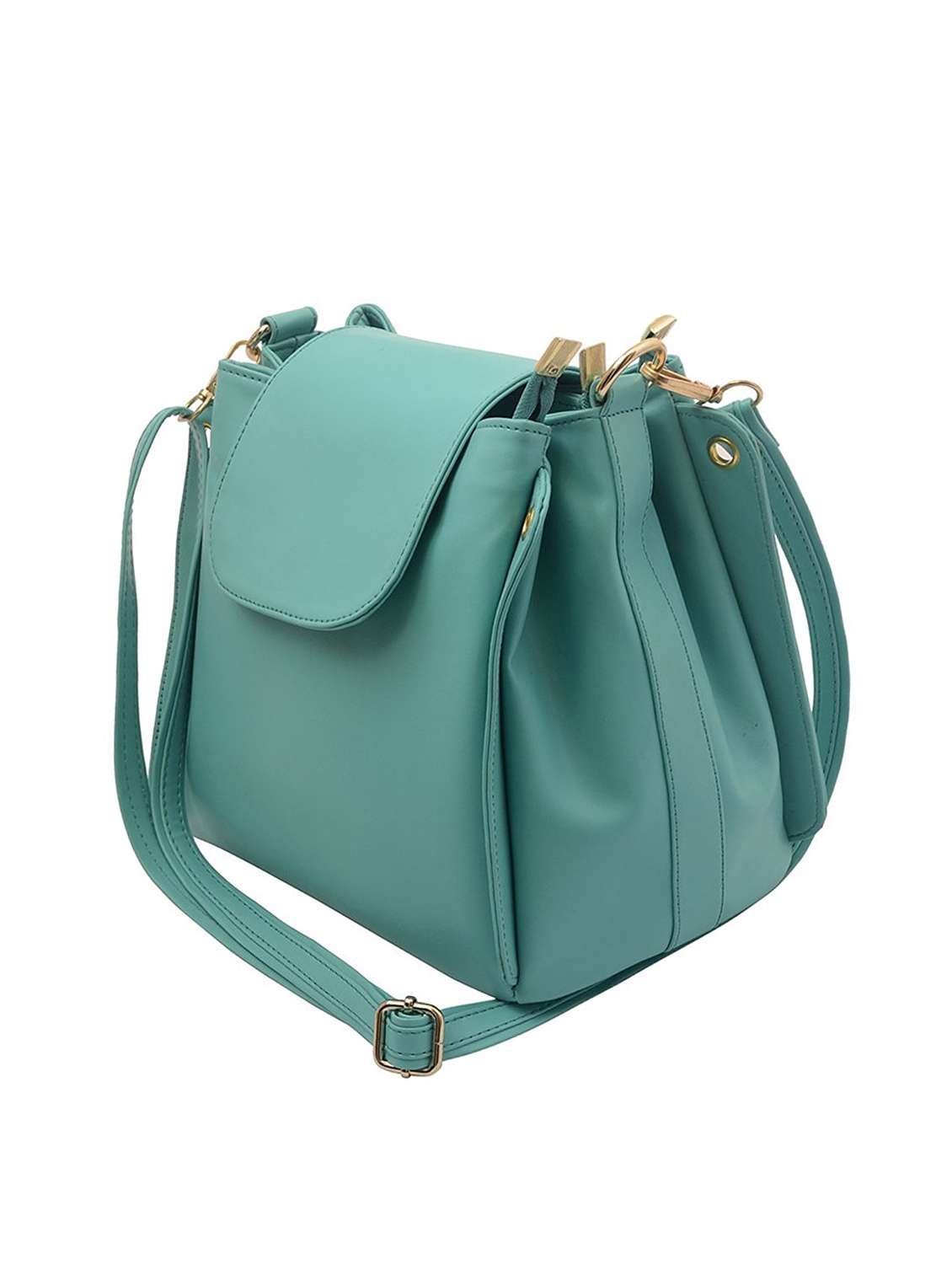 green leatherette regular sling bag - 15333926 - Zoom Image - 0