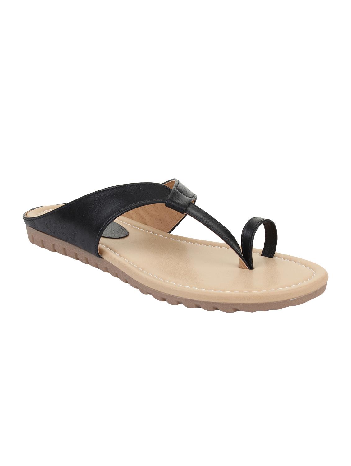 black one toe sandal - 15334417 - Zoom Image - 0