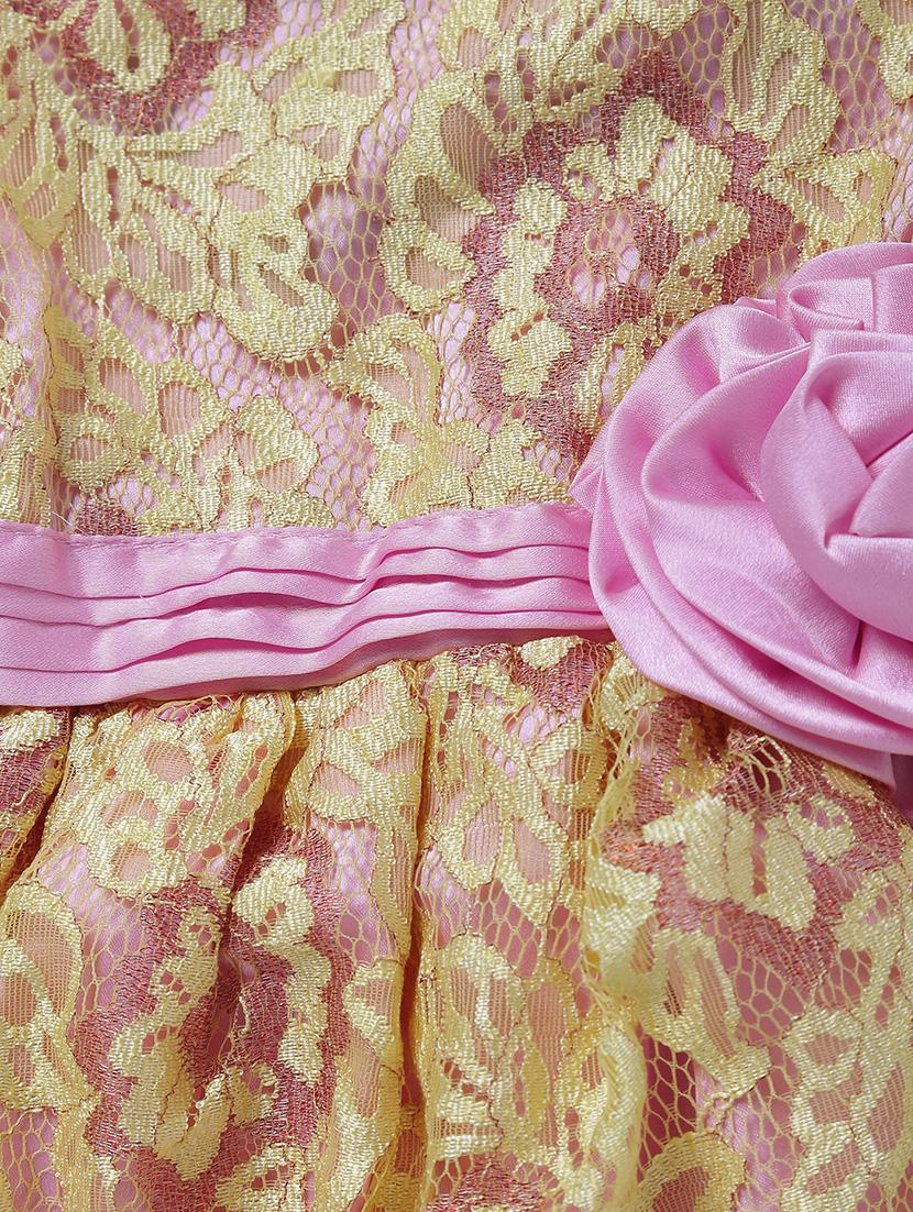 yellow net frock - 15334669 - Standard Image - 2