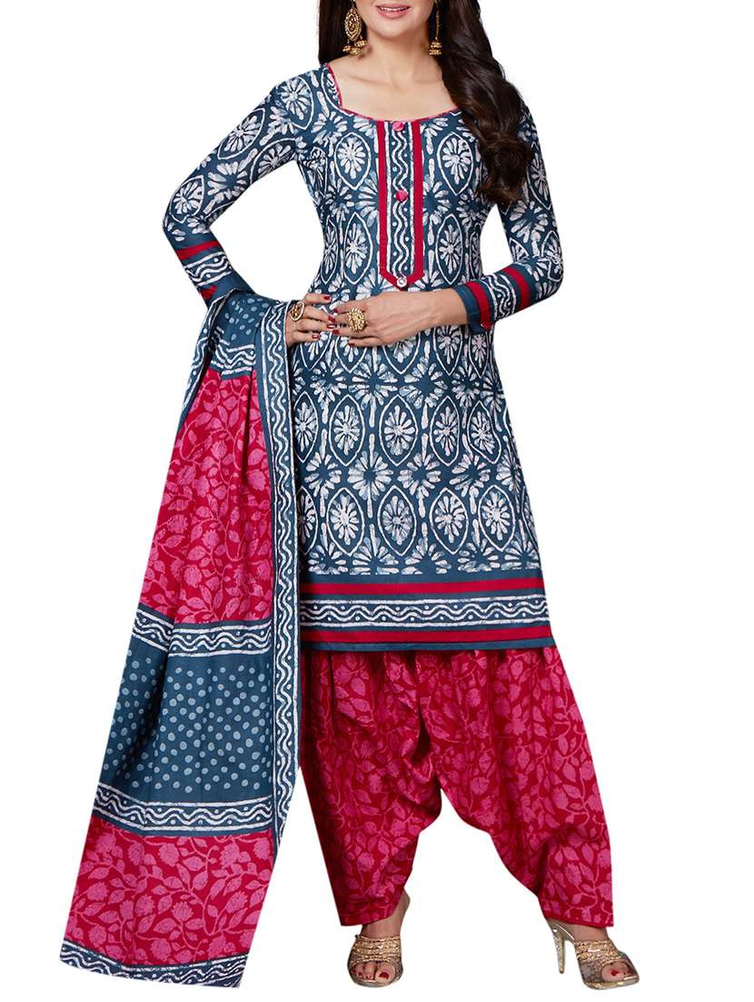 batik print unstitched salwar suit