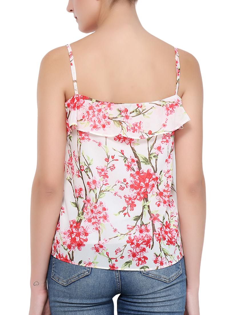 women's straight shoulder strap top - 15350485 - Standard Image - 2