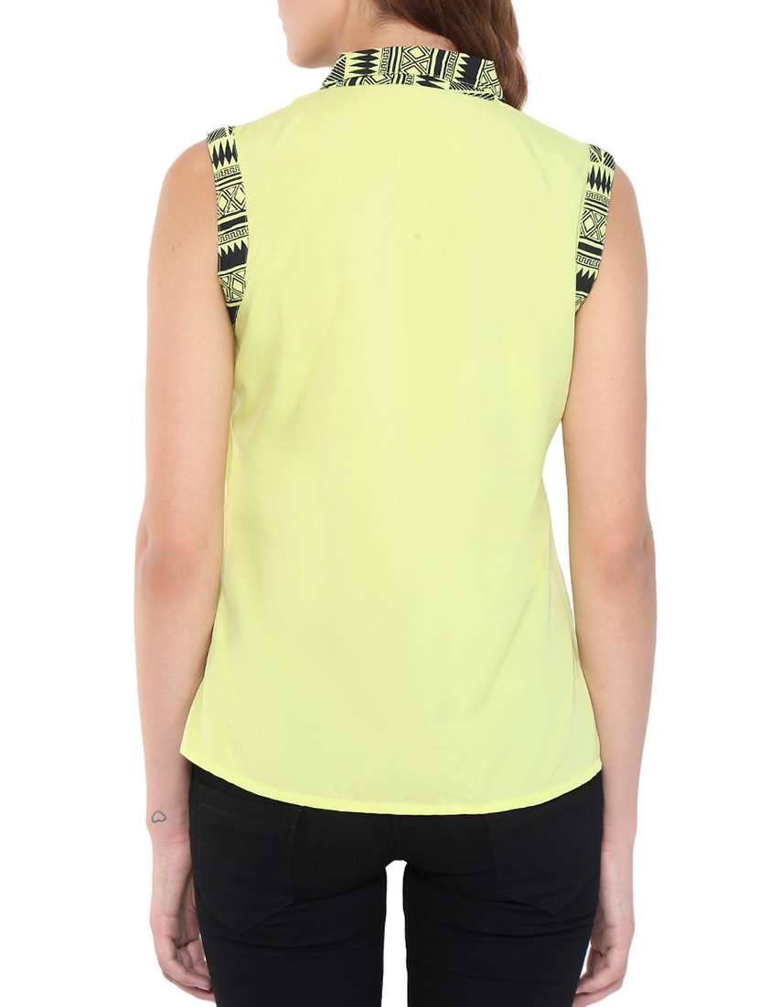sleeveless geometric shirt - 15350493 -  Standard Image - 2