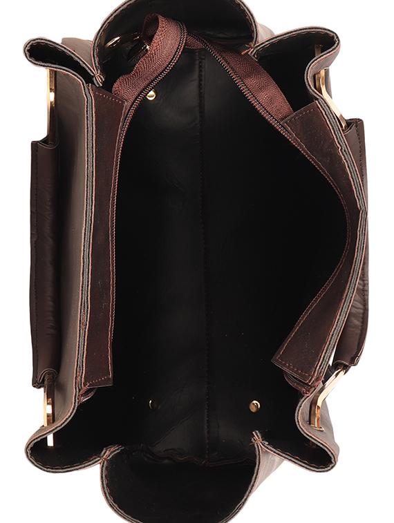 brown leatherette (pu) regular tote - 15352912 - Standard Image - 2