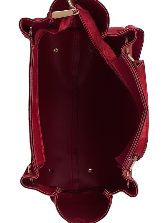 pink leatherette (pu) regular tote - 15352916 - Standard Image - 2