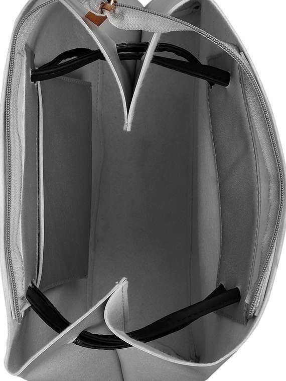 silver leatherette (pu) regular tote - 15352928 -  Standard Image - 2