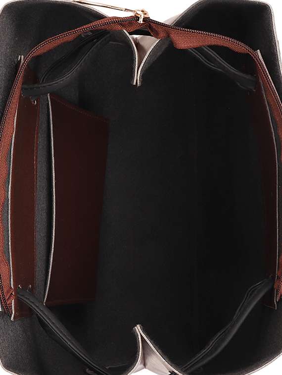 brown leatherette (pu) regular tote - 15352929 -  Standard Image - 2