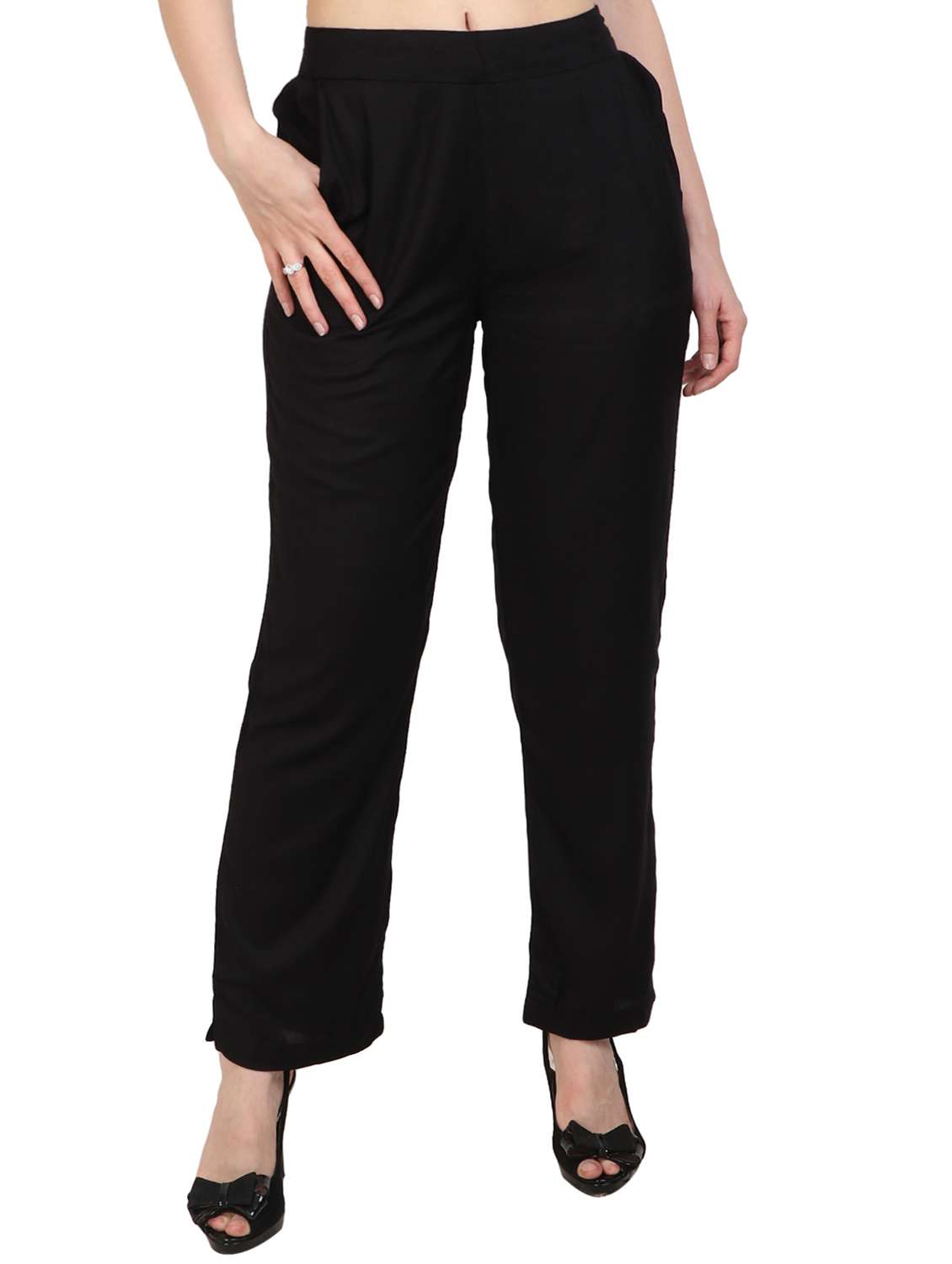 mid-rise straight palazzo