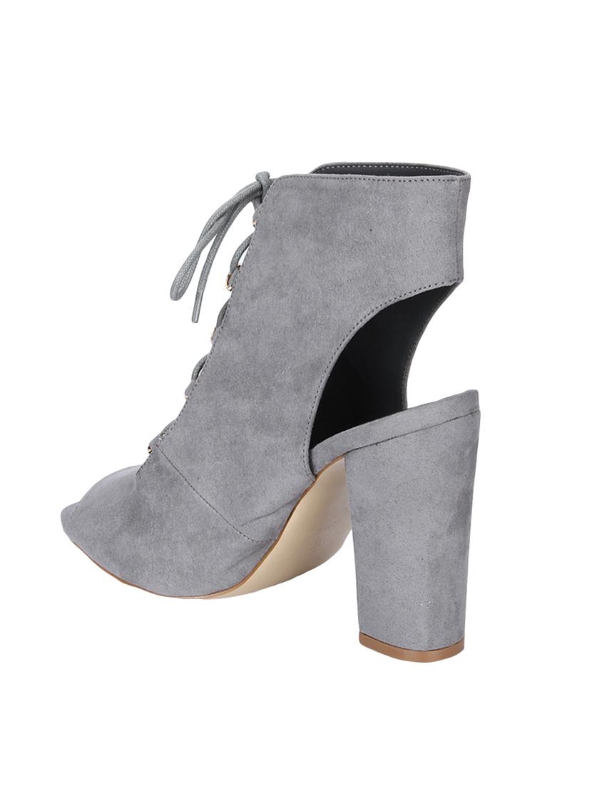 grey lace-up sandals - 15354093 - Standard Image - 2