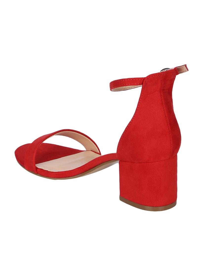red ankle strap sandals - 15354103 - Standard Image - 2