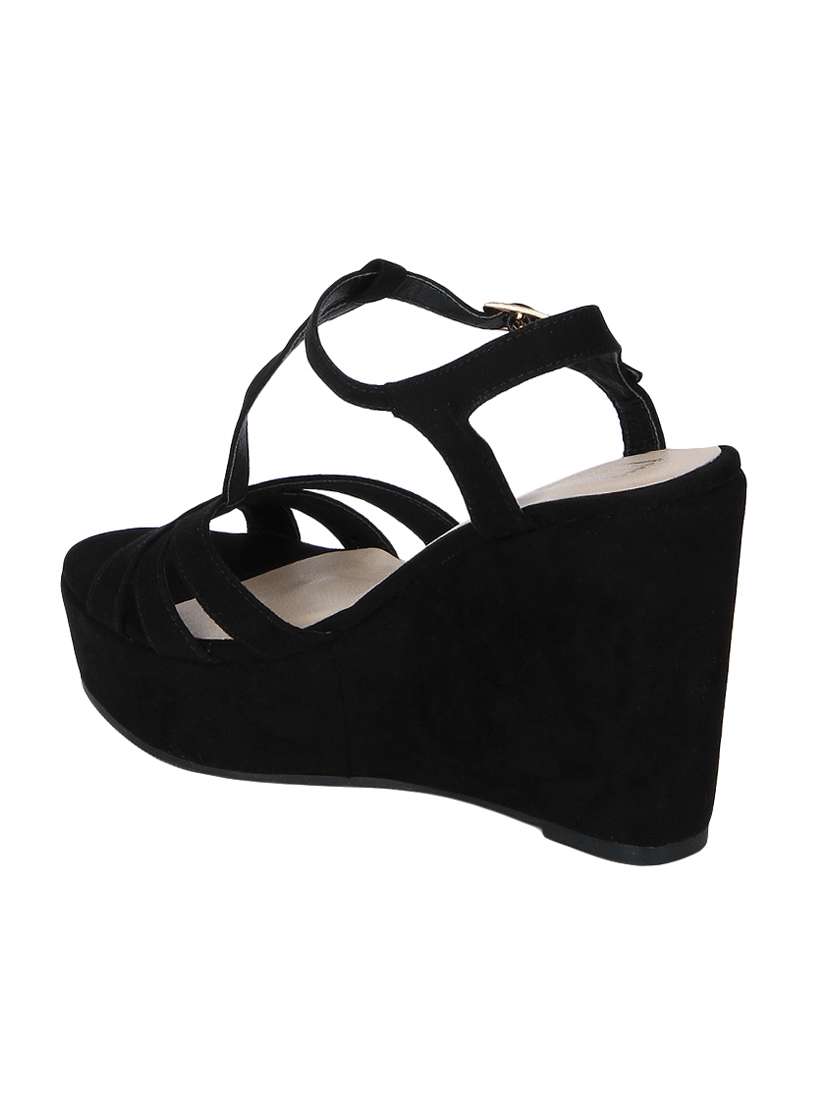 black ankle strap wedges - 15354113 -  Standard Image - 2