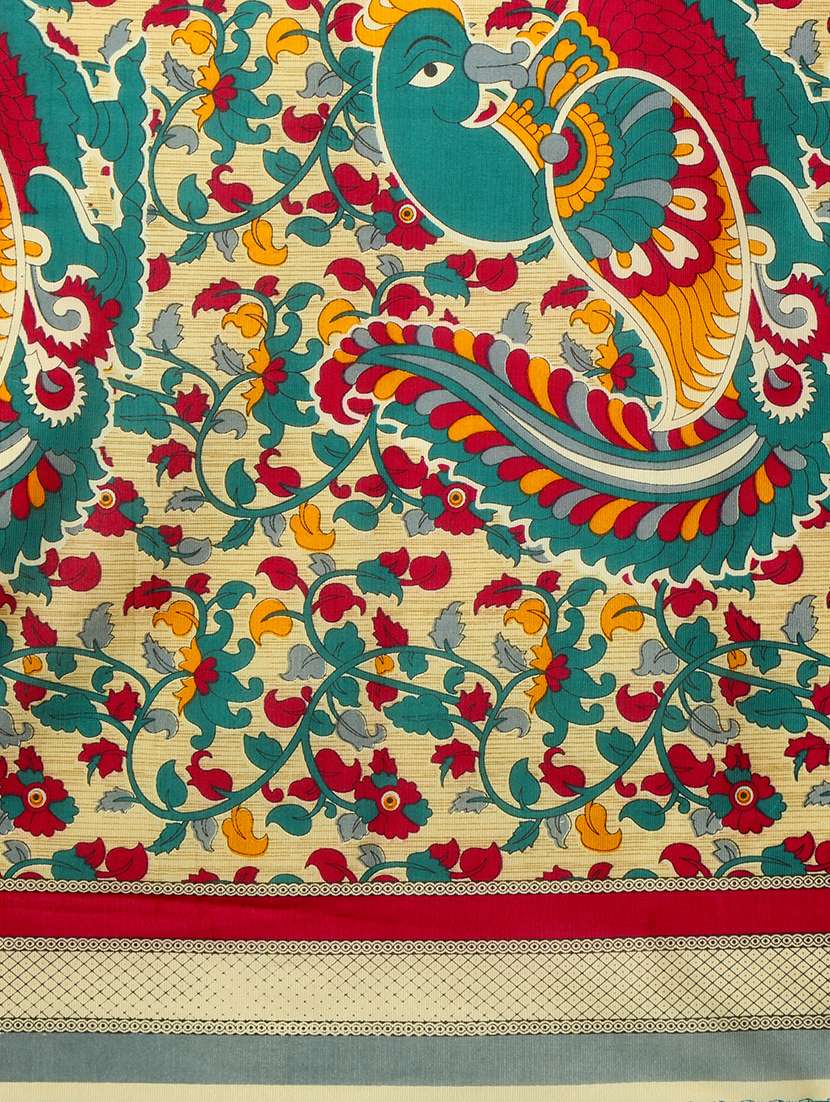 contrast bordered saree with blouse - 15354276 -  Standard Image - 2