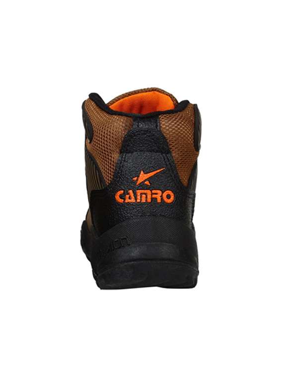 brown leatherette trekking shoes - 15359348 -  Standard Image - 2