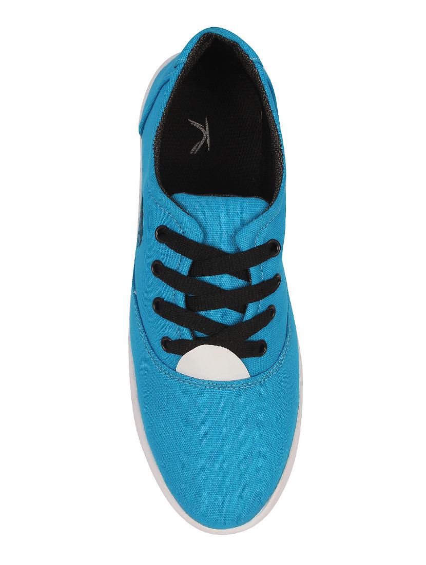 light blue canvas lace up sneaker - 15360954 - Standard Image - 2