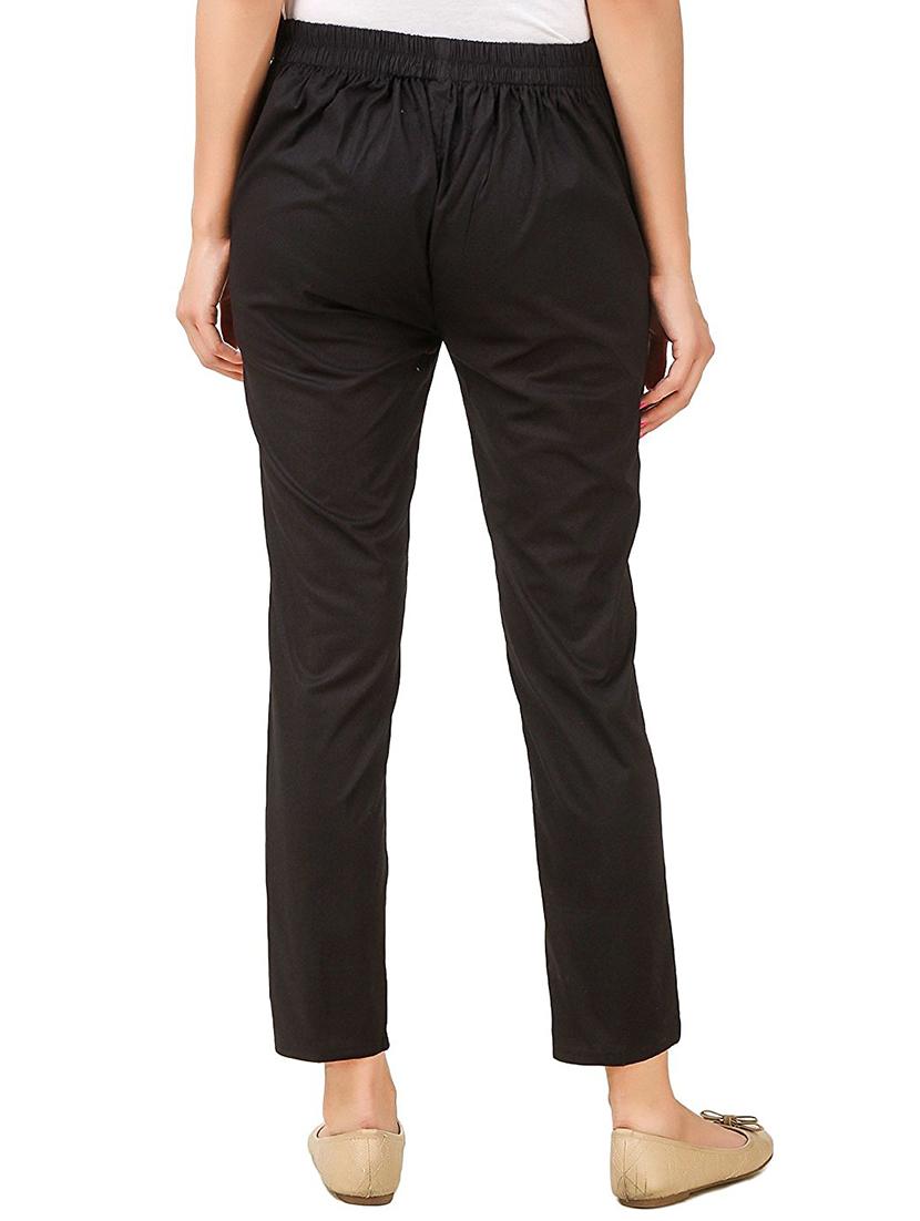 flat front solid trouser - 15361652 - Standard Image - 2
