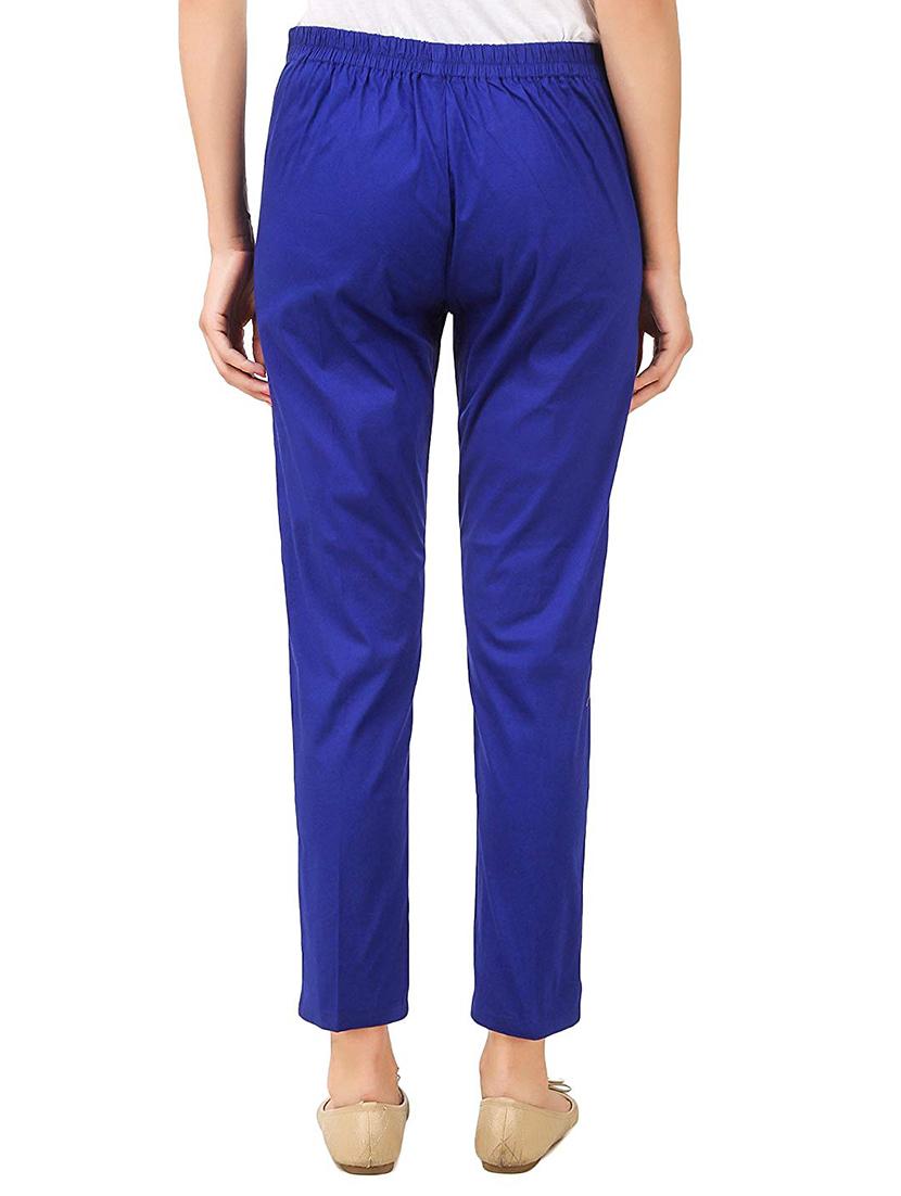 flat front solid trouser - 15361660 - Standard Image - 2