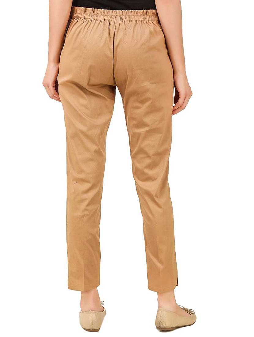 flat front solid trouser - 15361661 -  Standard Image - 2