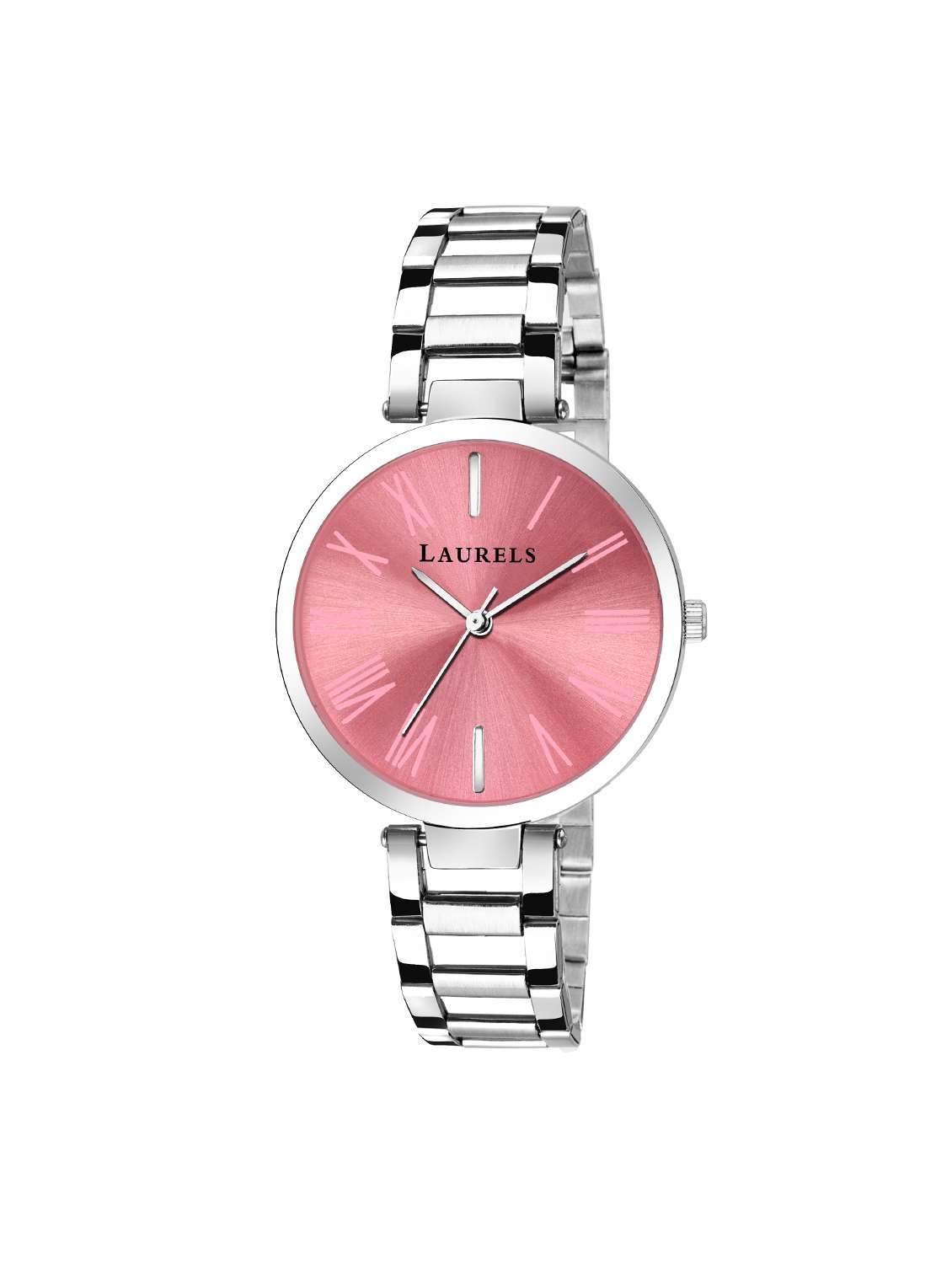 laurels alice ii pink dial women watch