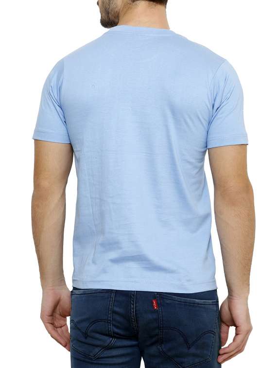 light blue cotton t-shirt - 15364038 - Standard Image - 2
