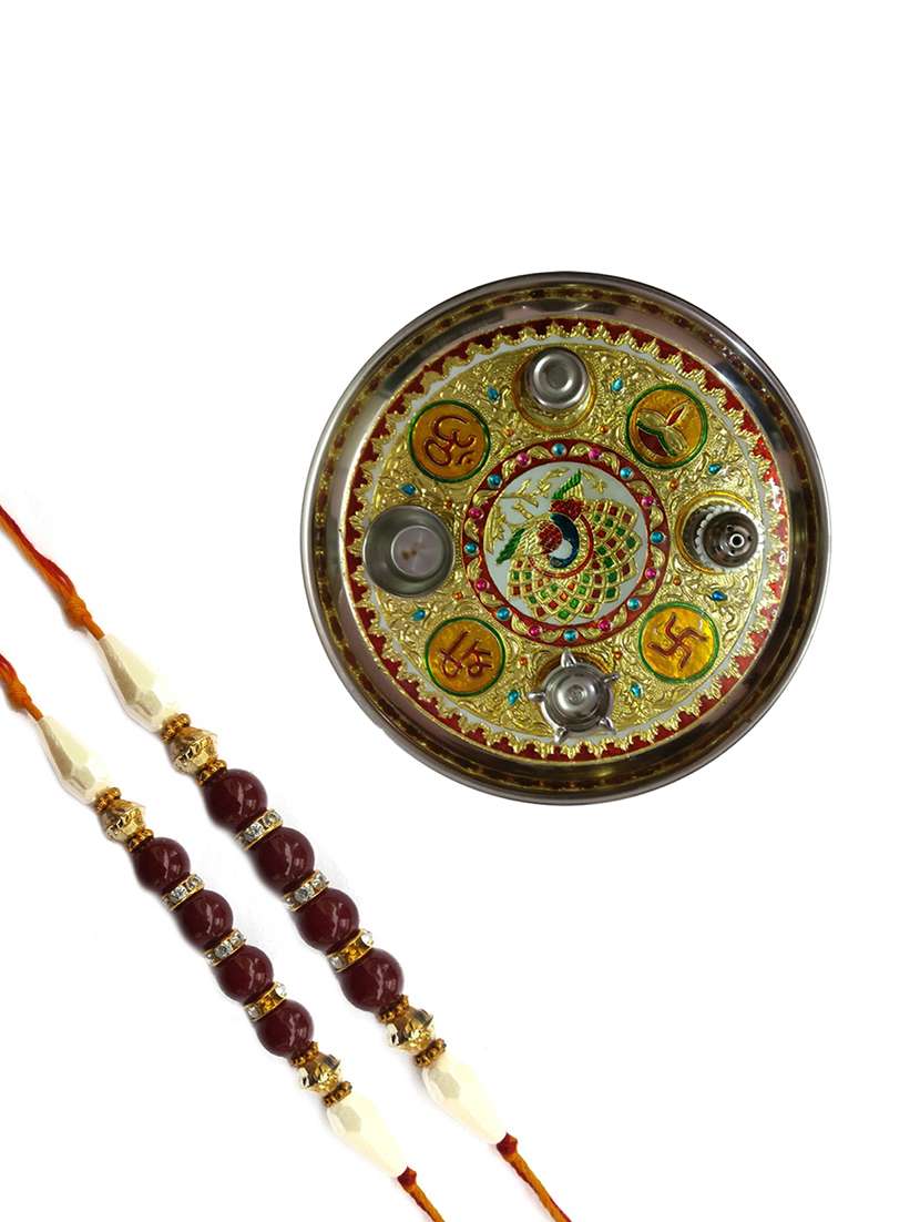 Decorative Rakhi with Pooja Thali