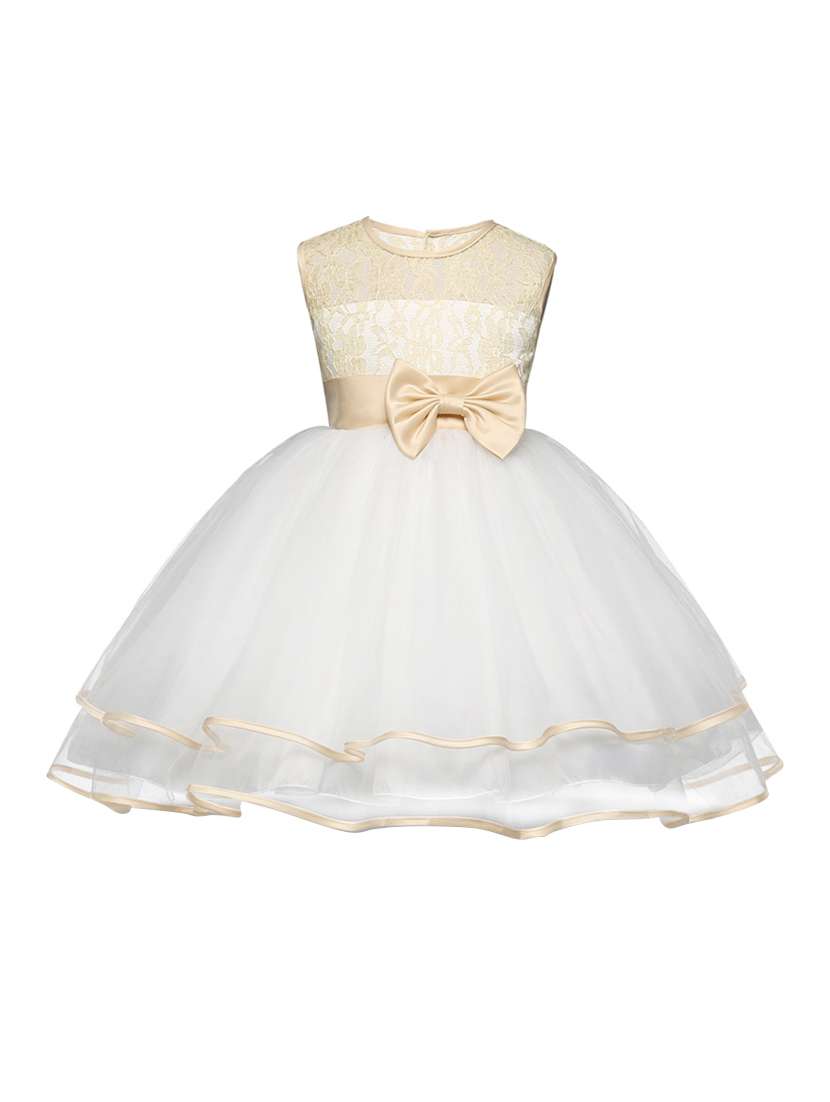 white  net gown
