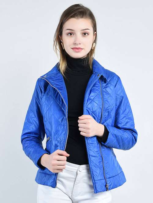 women quilted zipper pocket detail  jacket - 15383741 -  Standard Image - 0