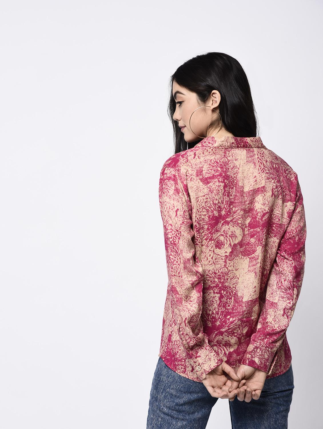 abstract print shirt - 15384540 - Standard Image - 2