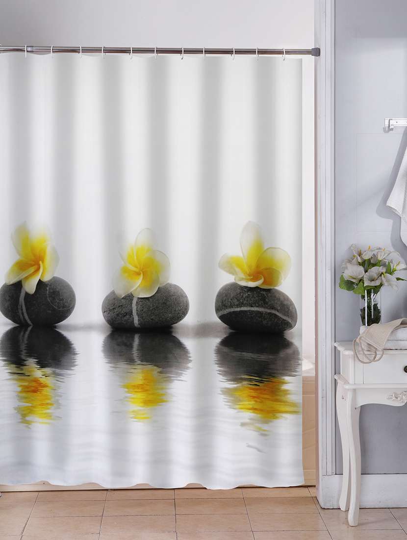 shower curtain with 12 eyelets and 12 hooks