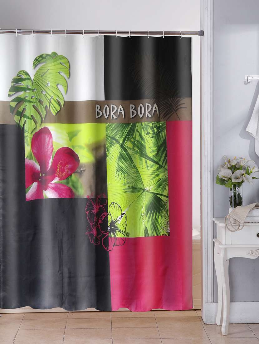 shower curtain with 12 eyelets and 12 hooks