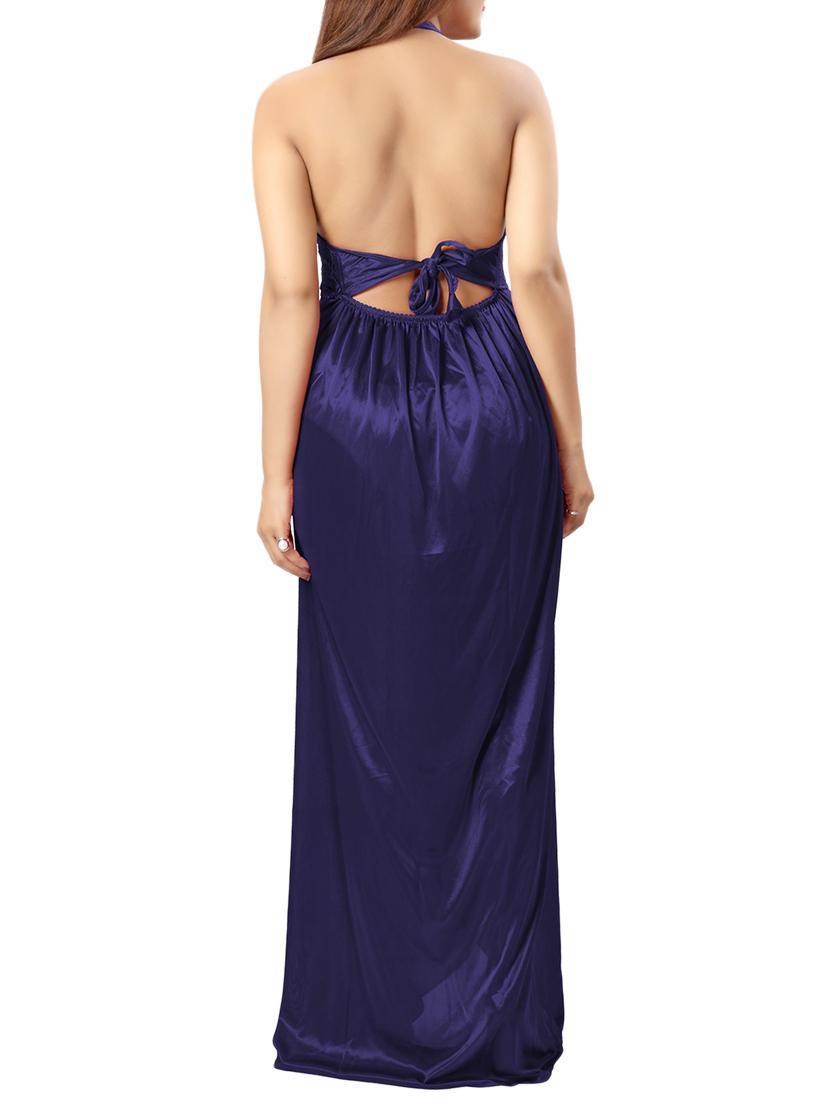 halter neck laced nighty - 15385171 - Standard Image - 2