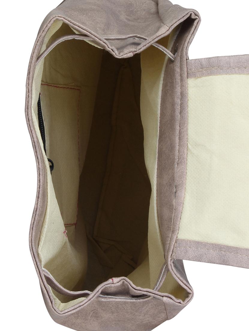 grey leatherette (pu) regular backpack - 15386287 - Standard Image - 2