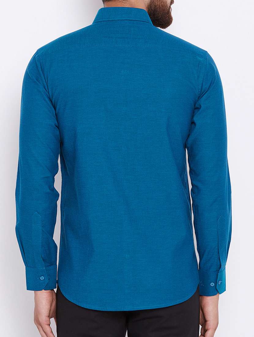 blue cotton formal shirt - 15386683 -  Standard Image - 2