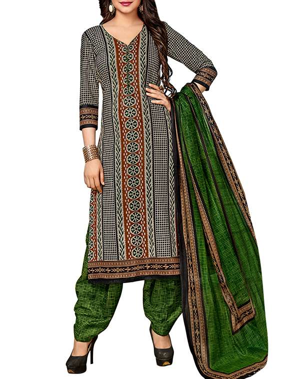 ikat print unstitched salwar suit