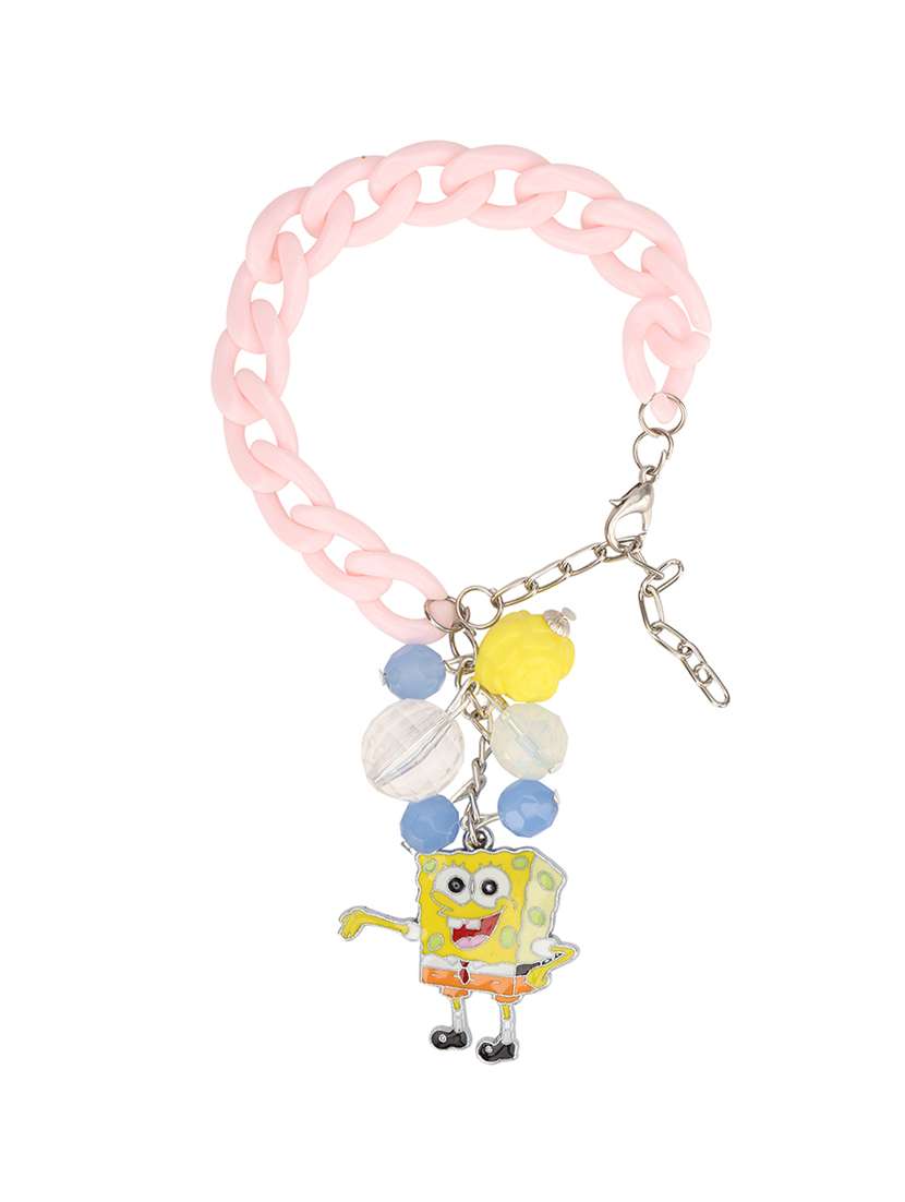 pink plastic bracelet