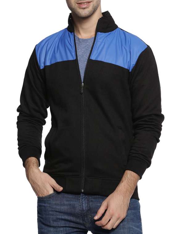 black cotton casual jacket