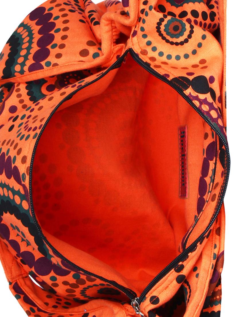 orange canvas hobo tote - 15399357 - Standard Image - 2