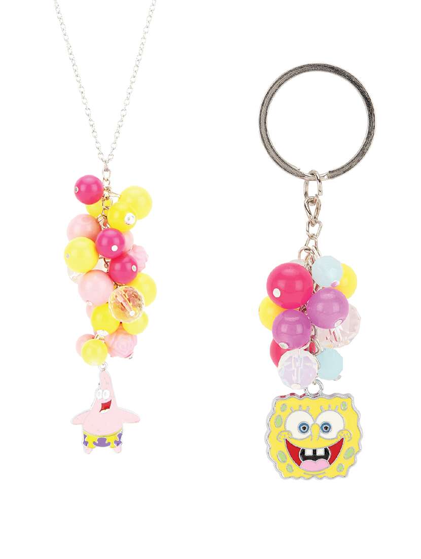 multi colored plastic necklace set jewellery