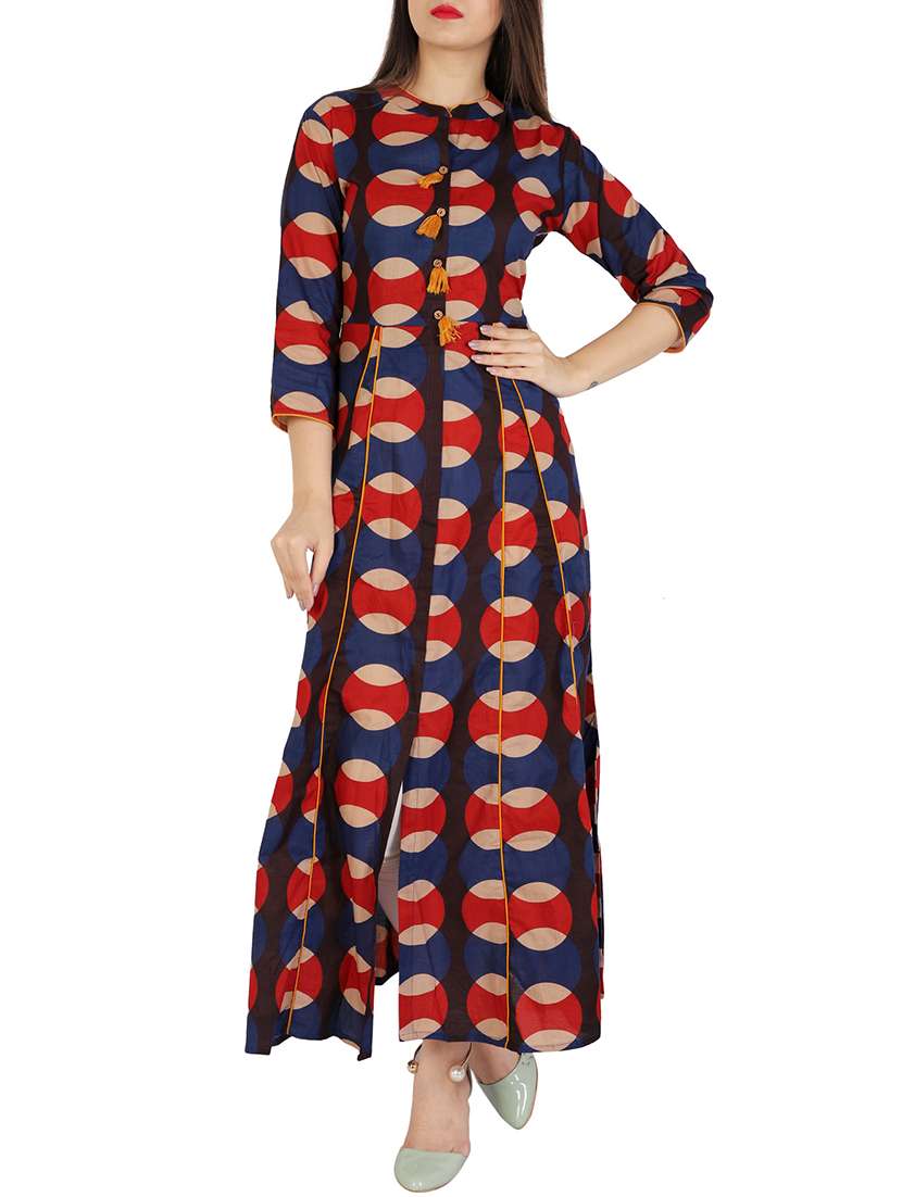 printed anarkali kurta
