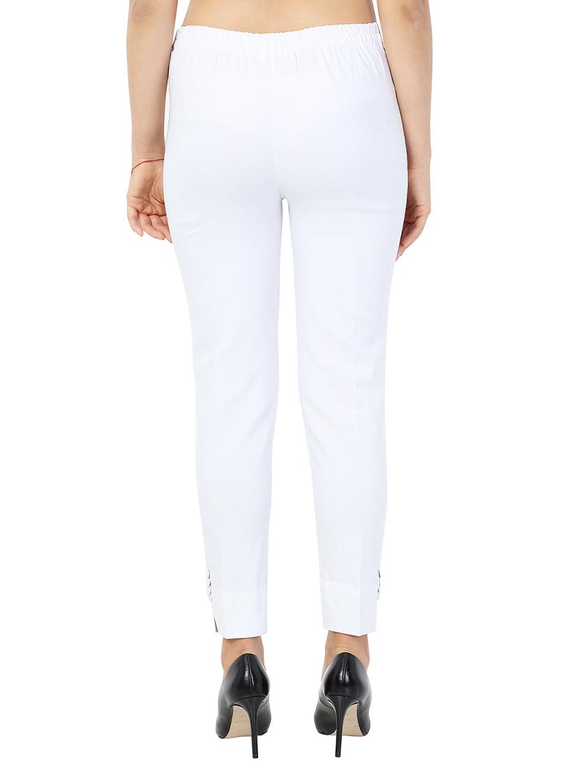 slim fit cigarette pants trousers - 15410919 - Standard Image - 2