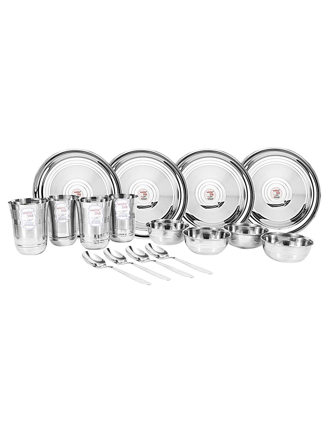 stainless steel dinner set of 16 pieces